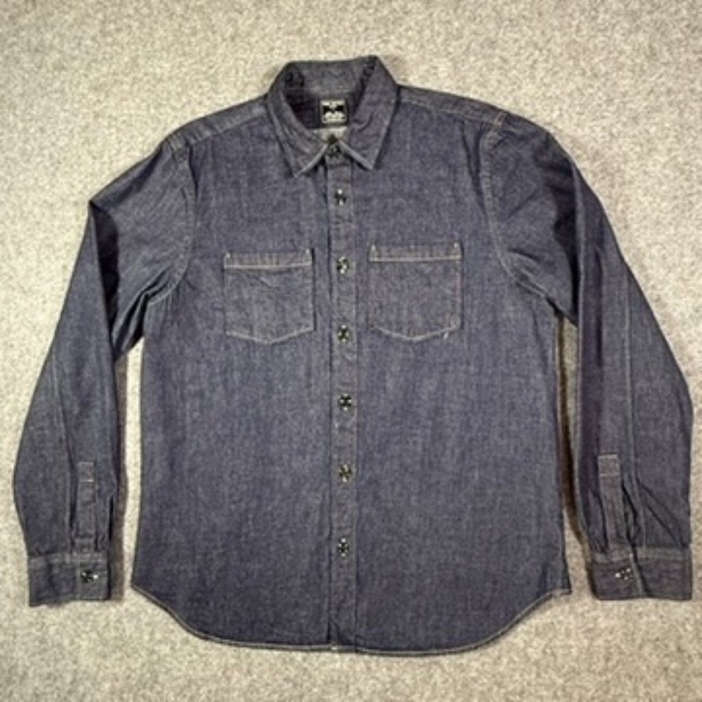 Todd Snyder Dark Blue Casual Button Down Shirt